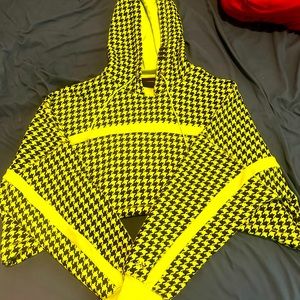 Adidas x Ivy Park | Halls of Ivy Allover Print Cropped Hoodie